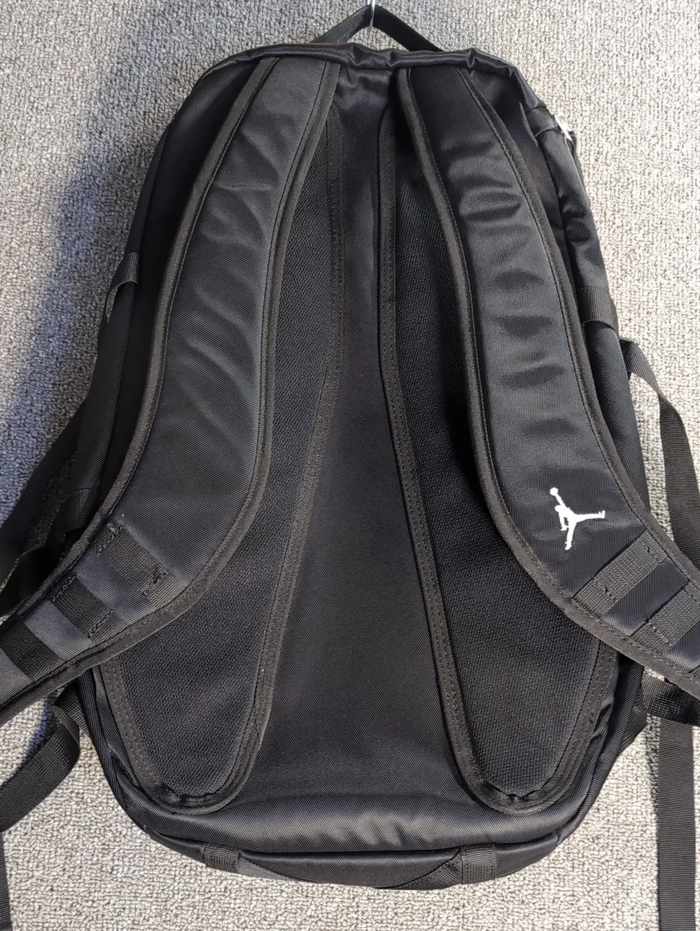 Jordan Sportswear Top-Loading Backpack Expanding Large Bag in Black